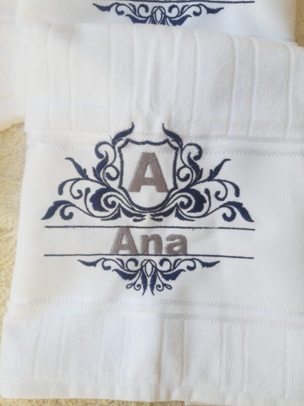 Conjunto Toalha de Banho e  Rosto Personalizadas - Image 2