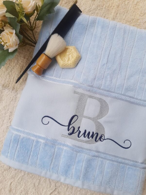 Conjunto Toalha de Banho e  Rosto Personalizadas - Image 5