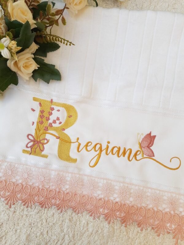 Conjunto Toalha de Banho e  Rosto Personalizadas - Image 3